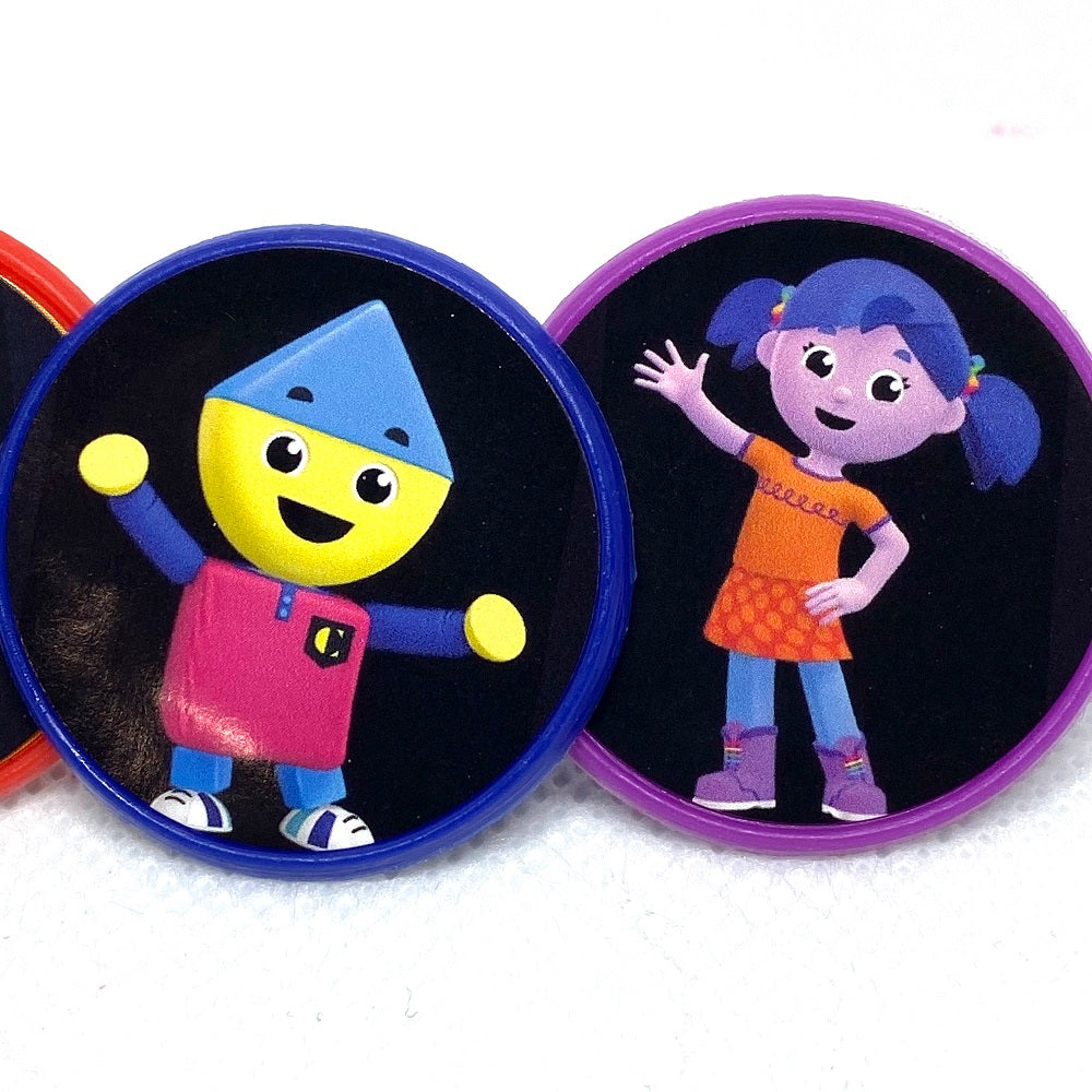 Charlie Colorform City Cupcake Toppers Party Favors Rings - Set of 16