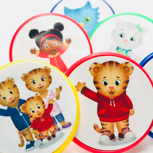 Daniel Tiger Cupcake toppers rings birthday party favors 