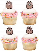Load image into Gallery viewer, Pusheen Kitty Cat Cupcake Toppers Picks Cake Decorations birthday party favors