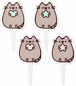 Pusheen Kitty Cat Cupcake Toppers Picks Cake Decorations birthday party favors