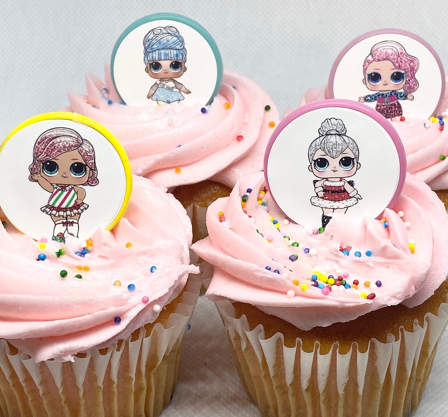 LOL Surprise Glitter Cupcake Toppers Cake Decorations Party Favors ...