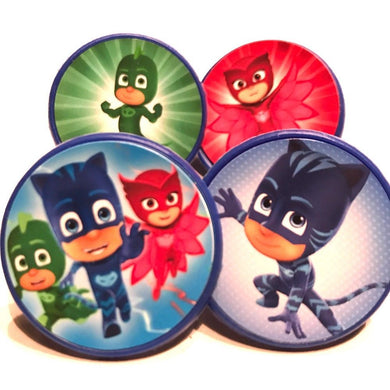 PJ Masks cupcake toppers party favors rings cake decorations birthday party supplies